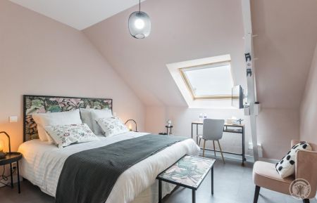 Bed & Breakfast no.5907 Valdalli&egrave;re - Calvados - Chambre Le Boudoir avec 1 lit 160x200cm