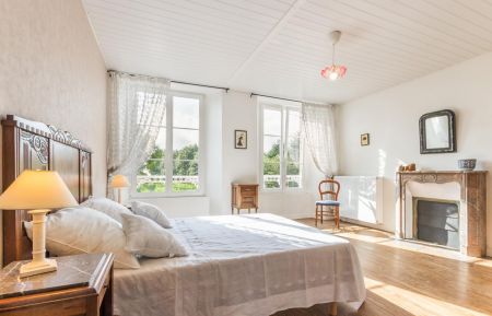 Gite n&deg;3038 Le Mesnil-Auzouf - Calvados - Chambre &agrave; l'&eacute;tage